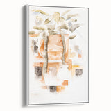 Abstract Modern Wall Art of Bermuda Houses by Charles Demuth