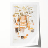 Abstract Modern Wall Art of Bermuda Houses by Charles Demuth