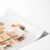 Abstract Modern Wall Art of Bermuda Houses by Charles Demuth