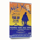 Neil Young Concert Poster – Vintage 1993 Finsbury Park Art