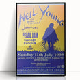 Neil Young Concert Poster – Vintage 1993 Finsbury Park Art