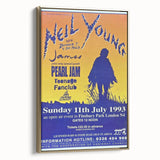 Neil Young Concert Poster – Vintage 1993 Finsbury Park Art