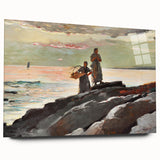 Coastal Scene Art Print - Saco Bay by Winslow Homer - Tranquil Seaside Painting