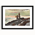 Coastal Scene Art Print - Saco Bay by Winslow Homer - Tranquil Seaside Painting