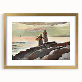 Coastal Scene Art Print - Saco Bay by Winslow Homer - Tranquil Seaside Painting