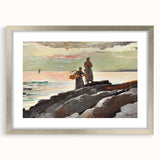 Coastal Scene Art Print - Saco Bay by Winslow Homer - Tranquil Seaside Painting