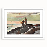 Coastal Scene Art Print - Saco Bay by Winslow Homer - Tranquil Seaside Painting