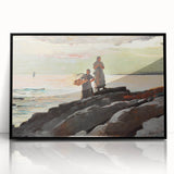 Coastal Scene Art Print - Saco Bay by Winslow Homer - Tranquil Seaside Painting