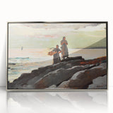 Coastal Scene Art Print - Saco Bay by Winslow Homer - Tranquil Seaside Painting