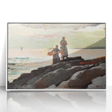 Coastal Scene Art Print - Saco Bay by Winslow Homer - Tranquil Seaside Painting