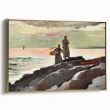 Coastal Scene Art Print - Saco Bay by Winslow Homer - Tranquil Seaside Painting
