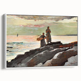 Coastal Scene Art Print - Saco Bay by Winslow Homer - Tranquil Seaside Painting