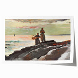 Coastal Scene Art Print - Saco Bay by Winslow Homer - Tranquil Seaside Painting