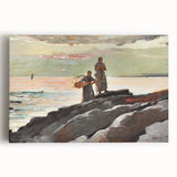 Coastal Scene Art Print - Saco Bay by Winslow Homer - Tranquil Seaside Painting