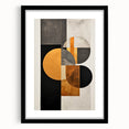 Elegant Dining Room Art Prints - Geometric Black & Gold Design