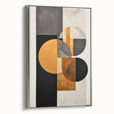 Elegant Dining Room Art Prints - Geometric Black & Gold Design