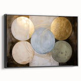 Modern Geometric Wall Art - Abstract Canvas Print for Living Room