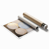 Modern Geometric Wall Art - Abstract Canvas Print for Living Room