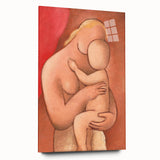 Mother and Child: Vintage Modern Wall Art by Mikuláš Galanda