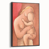 Mother and Child: Vintage Modern Wall Art by Mikuláš Galanda