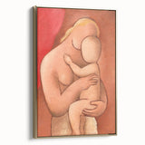 Mother and Child: Vintage Modern Wall Art by Mikuláš Galanda