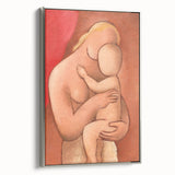 Mother and Child: Vintage Modern Wall Art by Mikuláš Galanda