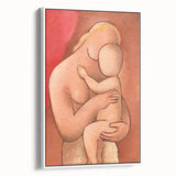 Mother and Child: Vintage Modern Wall Art by Mikuláš Galanda