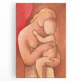 Mother and Child: Vintage Modern Wall Art by Mikuláš Galanda