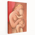 Mother and Child: Vintage Modern Wall Art by Mikuláš Galanda
