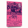 New York Dolls & KISS Concert Poster – Vintage 1970s Rock Art