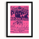 New York Dolls & KISS Concert Poster – Vintage 1970s Rock Art