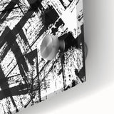 Bold Black and White Abstract Bedroom Wall Art – Framed & Canvas