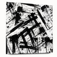 Bold Black and White Abstract Bedroom Wall Art – Framed & Canvas