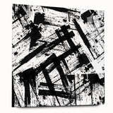 Bold Black and White Abstract Bedroom Wall Art – Framed & Canvas