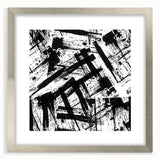 Bold Black and White Abstract Bedroom Wall Art – Framed & Canvas