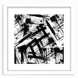 Bold Black and White Abstract Bedroom Wall Art – Framed & Canvas