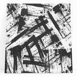 Bold Black and White Abstract Bedroom Wall Art – Framed & Canvas
