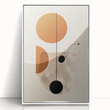 Abstract Dining Room Wall Art - Modern Framed Geometric Prints