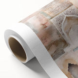 Abstract architectural wall art on rolled canvas showcasing geometric shapes in vibrant colors, ideal for modern decor. Perfect for enhancing living spaces with artistic flair.