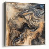 Framed abstract wall art canvas featuring colorful splatters and a sleek silver frame, adding a contemporary touch to any decor. Ideal for modern living spaces.