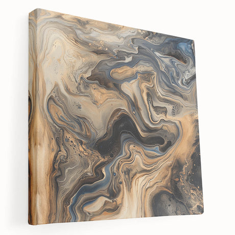 Abstract splatter art canvas in vibrant colors, showcasing a dynamic design with textured brush strokes, ideal for modern home decor and artistic expression.