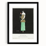 Elegant Art Deco Wall Art - Le Lys Rouge Fashion Illustration Print