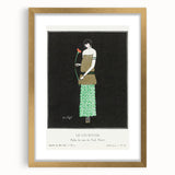 Elegant Art Deco Wall Art - Le Lys Rouge Fashion Illustration Print