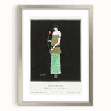 Elegant Art Deco Wall Art - Le Lys Rouge Fashion Illustration Print