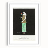 Elegant Art Deco Wall Art - Le Lys Rouge Fashion Illustration Print