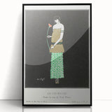 Elegant Art Deco Wall Art - Le Lys Rouge Fashion Illustration Print