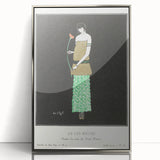 Elegant Art Deco Wall Art - Le Lys Rouge Fashion Illustration Print