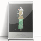 Elegant Art Deco Wall Art - Le Lys Rouge Fashion Illustration Print