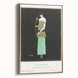 Elegant Art Deco Wall Art - Le Lys Rouge Fashion Illustration Print