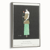 Elegant Art Deco Wall Art - Le Lys Rouge Fashion Illustration Print